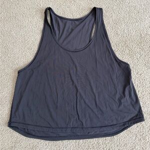 Lululemon Cropped Athletic Athleisure Tank Top Dark Purple Size 6
